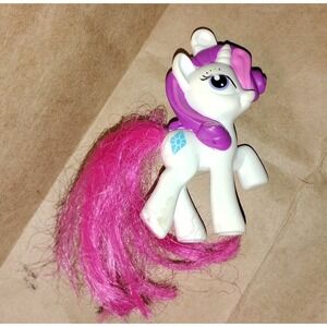MY LITTLE PONY RARITY  MCDONALDS 2012‎ WHITE & PURPLE Pink Unicorn